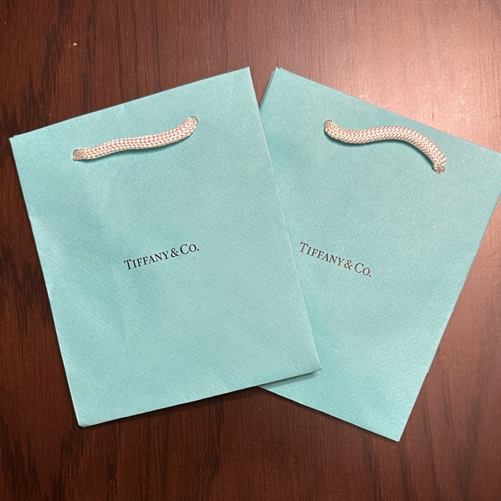 Original Tiffany & Co. Paper Gift Bags set of two